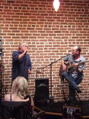 Owner Ron on Harmonica with David potter. (Ripsters)