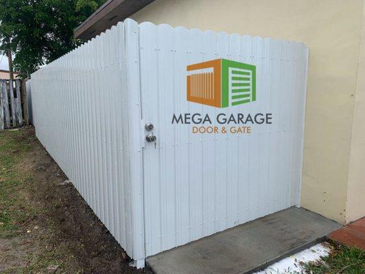 White Dura Fence! Contact Us Now.