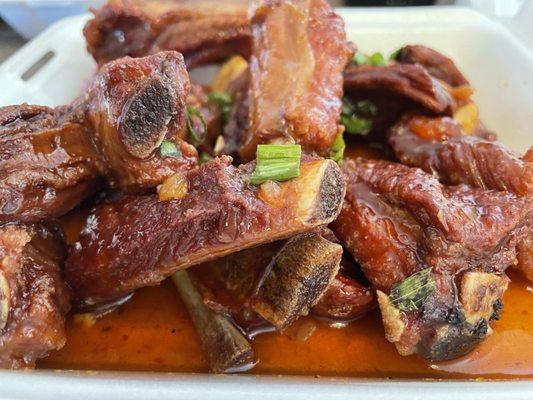 Garlic Fried Ribs...crunchy, sticky, tasty little things!!