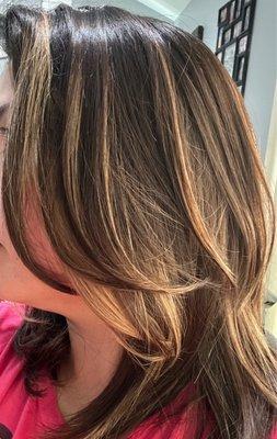 Layered haircut