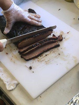 Hardwood Smoked Brisket Sliced