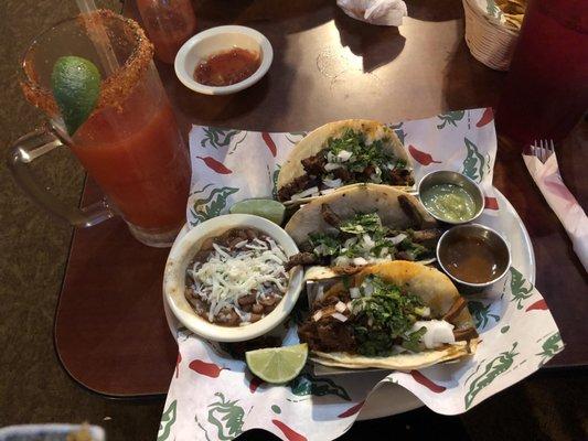 Tacos and Michelada