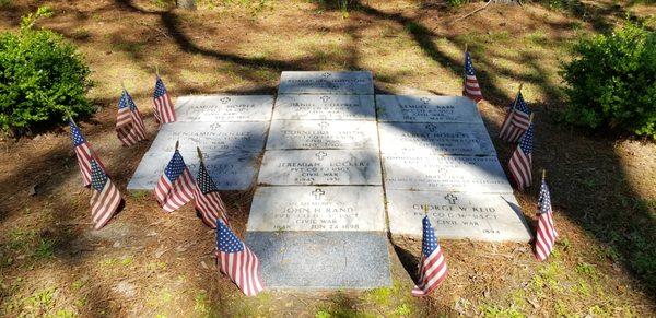 13 Grave markers for Civil War US Colored Troops