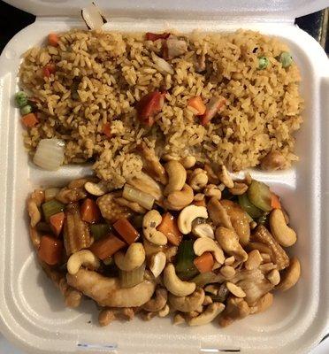 Cashew Nut Chicken and Port Fried Rice