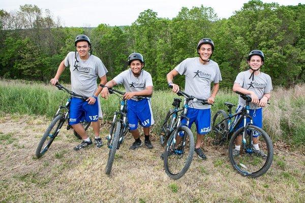 Biking as part of our recreational therapy program.