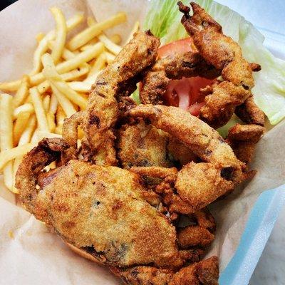 Soft Shell Crab Basket with fries