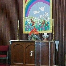 The beautiful alter in our sanctuary