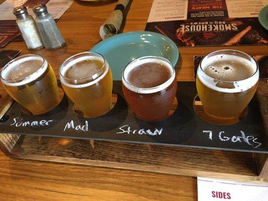 Lancaster brewing co. Flight $10