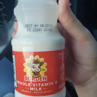 Today's date: 5/28/21 EXPIRED MILK