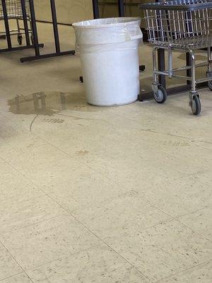 Huge puddle on floor from washing machine