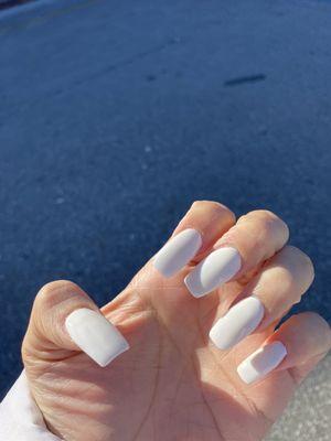 Winter white gel polish