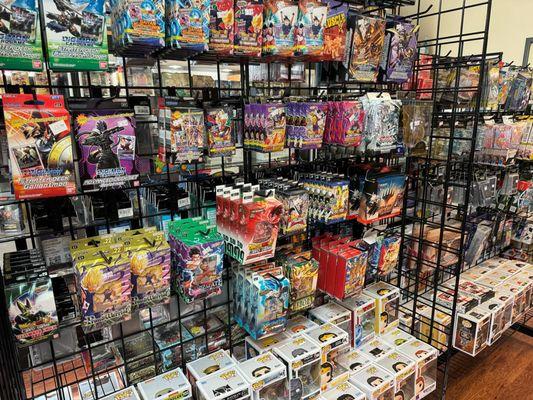 We carry Pokemon, Magic, Digimon, Dragon Ball, and several other trading card games!