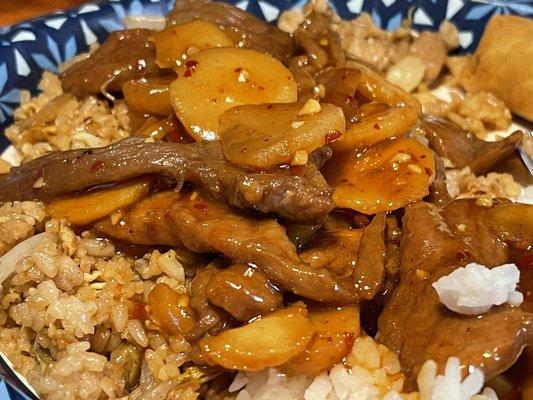 Beef Garlic Sauce & Pork Fried Rice