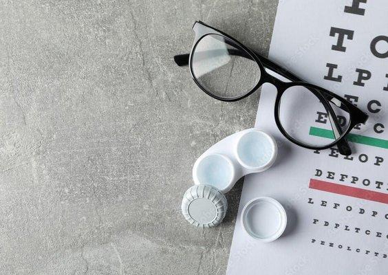 We offer glasses but also specialize in hard and soft contact lenses!