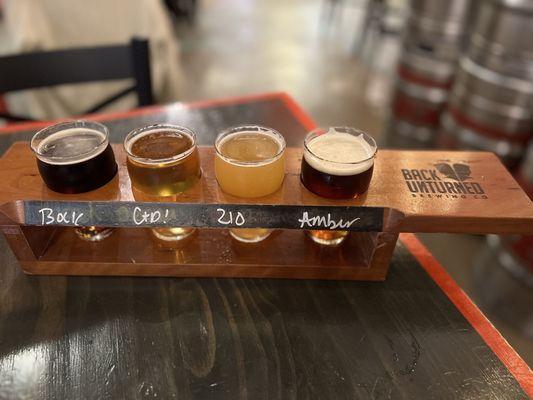 Flight of beer