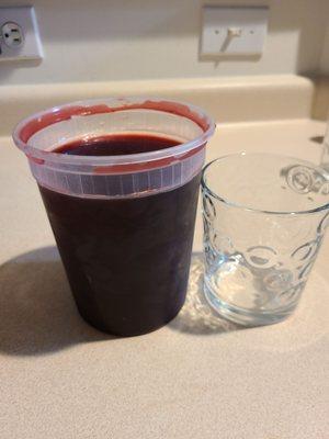 Half jar chicha morada