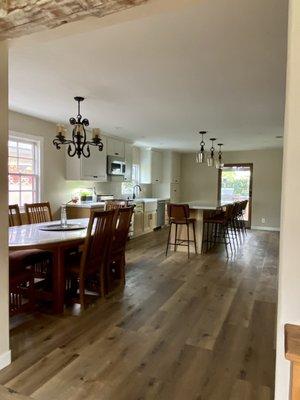 Open concept galley kitchen