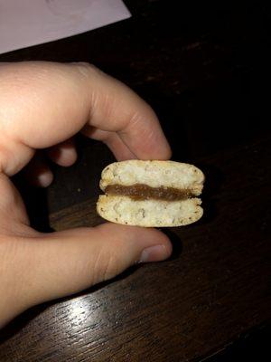 One of the macaroons from 6pc variety pack. (After thawed)