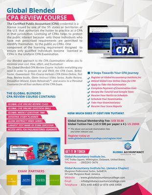 Certified Public Accountant (CPA) Information Sheet