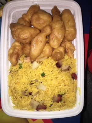 Sweet & Sour Chicken Combo w/ Pork Fried Rice