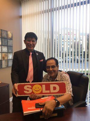 After he let go of his previous agent. Wile finally sold his investment house. Another happy client