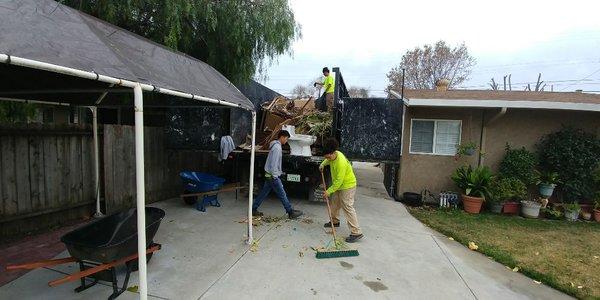 Our crews doing a little haul and cleanup in Pleasant Hill, CA