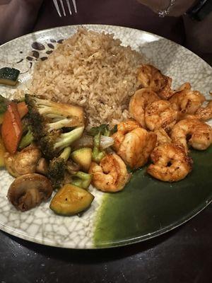 Teppanyaki shrimp.