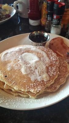 The traditional breakfast. (I ate the side of peppered bacon that came with this before I took the photo. Oops.)