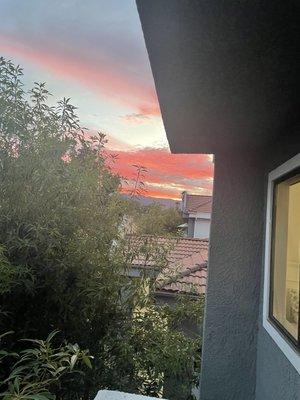 Another beautiful sunset from our balcony