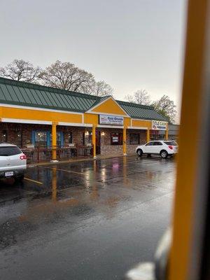 Entrance to restaurant.