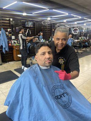 Me and El Mayimbe the barber. Long time friends and part of one another's family.