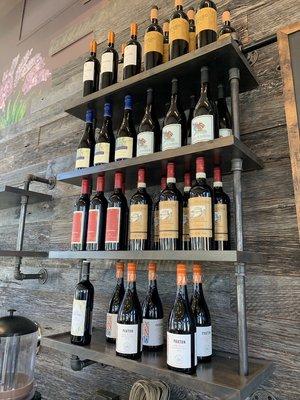 Extensive selection of excellent wine