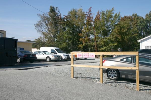 Defending their parking space.