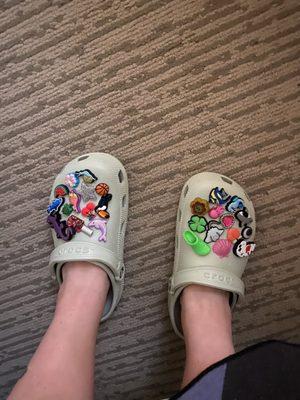 Crocs with charms