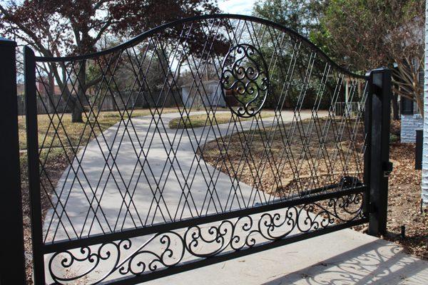 White Driveway Gate