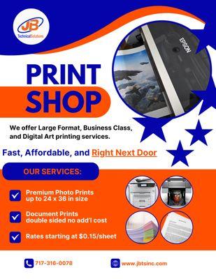 Digital Art printing and Office printing services