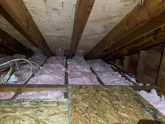 Attic insulation