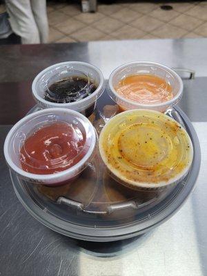 Dipping sauces for Crunchy Crab Legs