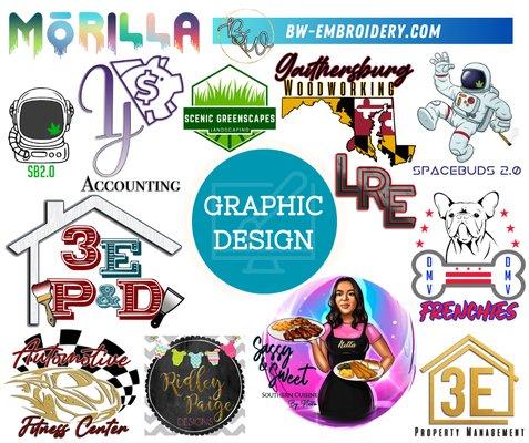 Graphic Design- logos, marketing & promotional material design, business card design, & more!