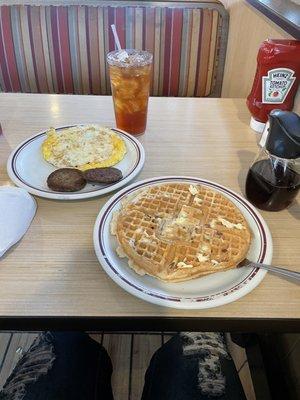 Southern Pecan Waffle platter