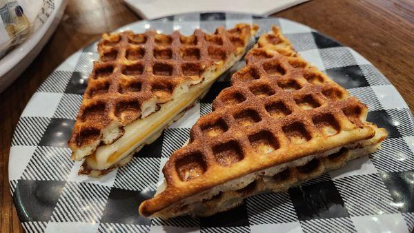 Grilled cheese waffle