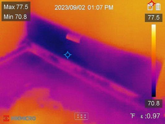 Thermo Camera can help to find water damage that is hidden to naked eye