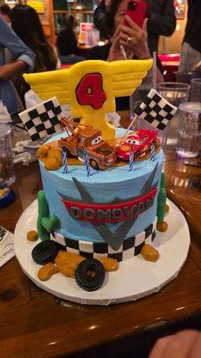 Amazing job on this Lighting McQueen cake for my little dude's 4th!