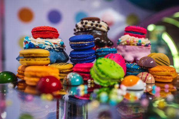 Macarons, Chocolates, Sweetness paradise in one pic