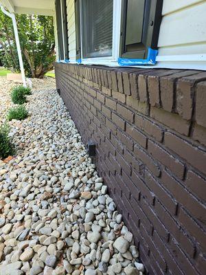 Brick cleaning and staining services