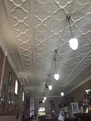 Ceiling of this old historic building. This been here since1887.