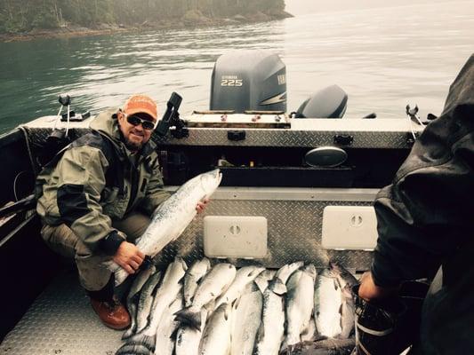 Coho/silver salmon fishing in Seward AK