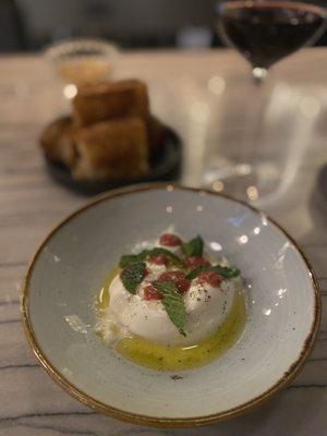 Burrata and Focaccia