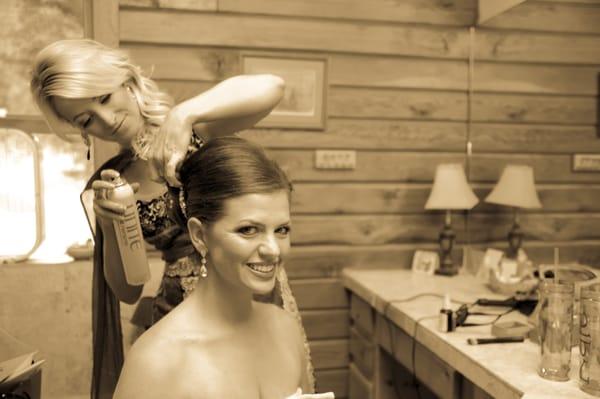 Rachel helped me achieve the exact vision I had for my wedding updo.