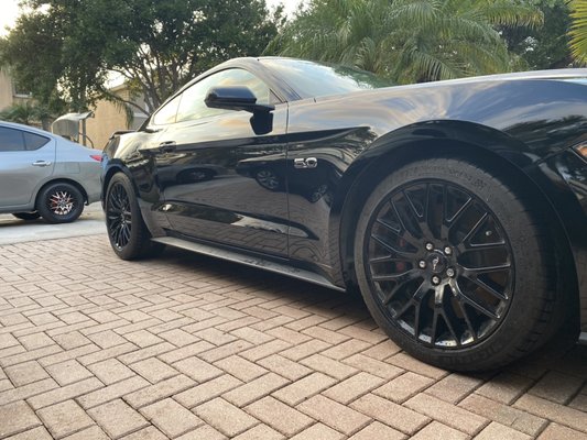 2019 Ford Mustang freshly washed and waxed